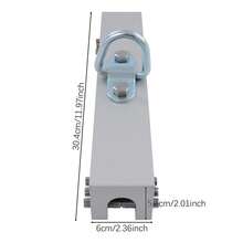 Standing Seam Metal Roof Anchor 5000 LBS Break Strength Aluminum Alloy Fall Protection Roofing Safety Clamp Silver - Silver - View 2