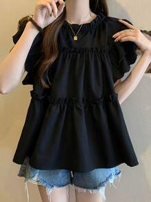 Women Blouses & Shirts - Black - View 3