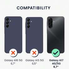 Case Compatible With Samsung Galaxy A17 4G/5G - With Raised Edges - Suitable For Wireless Charging - Matte Neon Pink, 41808662 - 寶藍色 - 查看 2