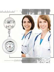 Broche telescópico decorativo para enfermera, pin de clip estilo regalo de reloj de agradecimiento para doctor - Multicolor - Ver 4