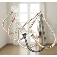 Soporte de lazo de brazo de borla de corbata de Metal para el hogar, accesorios de suspensión de decoración de pared de ventana en forma de U, moda - E - Ver 8