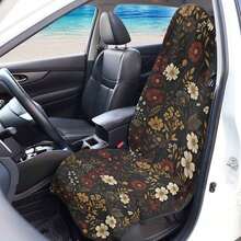 Vintage Floral Car Seat Cover Suitable For Front Seats, High Back Design, Material, Suitable For Cars, SUVs And Trucks, Women'S Car Accessories, Truck Seat Covers, Suv Seat Covers - 彩色 - 查看 12