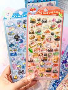 3D Embossed Cute DIY Phone Case, Cup, Handmade Decorative Stickers, High Quality Stickers - Multicolor - View 6