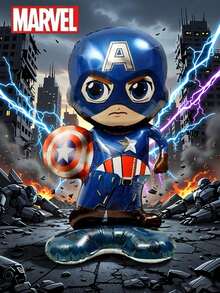 Marvel 1个蜘蛛侠3D沙袋，可爱充气超级英雄主题卡通装饰，适合生日派对、家庭聚会和节日装饰 - 站立 - 查看 2