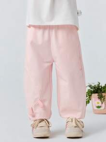 mini bala Baby Girl Anti-Mosquito Long Pants Moisture Wicking Quick Dry Lightweight Breathable Spring Trousers For Boys & Girls 2026 - White Red - View 1