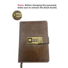 Journal with Lock A5 Journal with Lock 240 Pages Locking Journal with Pen and Gift Box Lockable Journal  Organizer for Men and Women 8.6 x 5.8 Inches Brown - 青暗い - チェックする 4