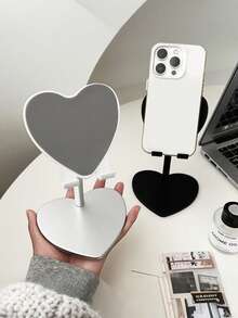 合金心形金属材质，心形可折叠手机/平板电脑支架，可调节伸缩多功能支架，适用于桌面、家庭、办公室、宿舍，也适合慵懒地观看电影/直播，是送给她的绝佳礼物，适合春季、复活节、生日、周年纪念日、婚礼等场合。 - 彩色 - 查看 5