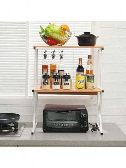 Multi-Purpose Storage Shelf,3-Tier Under Desk Organizer,Space-Saving Organizer,Sturdy K-Shape Design Organizer Suitable For Kitchen,Perfect Gift For Graduation,Party,Birthday,Wedding.
