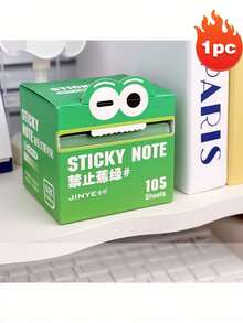105/108pcs Pearl Luster Pullout Transparent Material Sticky Notes, Can Be Written With Gel Pen And Ballpoint Pen, Memo Stickers, High-End Appearance Memo Pad, Can Be Peeled Off And Reattached Without Trace, 6 Colors, Back To School Season - Multicolor - View 7