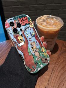Musical Friends Phone Case Compatible With  17  16 Pro Max  15 Pro Max  13 And  12 Made Of TPU Material Providing Shock And Drop Protection With A Colorful And Playful Design A Perfect Gift For Fans Of Classic Cartoons And Beloved Characters - White - View 1