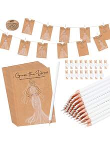 20 lá bài trò chơi tiệc cưới + bút chì, trò chơi dành cho khách mời, bài trò chơi tiệc cưới, đồ dùng trò chơi tiệc cưới - Nhiều kiểu dáng - Xem 10
