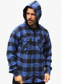 Men Coats - Royal Blue - View 8