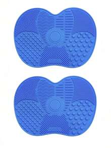 1 pieza Alfombrilla de silicona para limpiar brochas de maquillaje, soporte de secado con ventosa portátil para brochas, esponjas y borlas de maquillaje - Multicolor - Ver 27