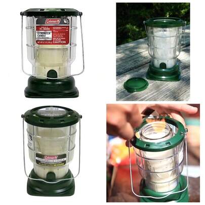 Citronella Candle Outdoor Lantern - 70+ Hours, 6.7 Ounce, Green