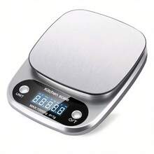 SOKANY Báscula de cocina digital, 4 unidades (G/Oz/Lb), pantalla LCD, 2 baterías AAA, conversión de unidades. Herramienta precisa para hornear y cocinar, accesorio esencial de cocina. - Báscula de cocina - Ver 7