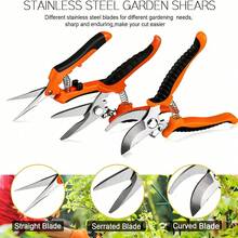Bộ 3 kéo cắt tỉa cây cảnh, dụng cụ làm vườn bằng thép không gỉ dùng để cắt tỉa cành cây, cây ăn quả, cây nho. - 3 CÁI - Xem 6