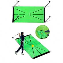 1PC Golf Training Mat - Swing Analyzer & Impact Detection, Non-Slip Rubber Base With Ball Marker - For Driving Range Practice, Indoor/Outdoor Swing Drills - Golf Practice Mat - Swing Training Aid - Golf Impact Pad - Driving Range Mat - Golf Accessories - Multicolor - View 3