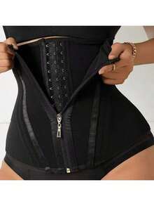 1pc Tight Bustier Corset Waist Cincher - Black - View 5