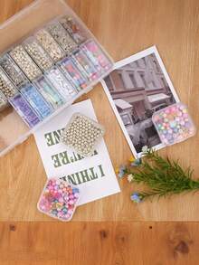 1PC Portable Transparent Storage Set, Perfect For Beads, Jewelry, Craft Supplies, Stationery, Medication And Small Daily Items, Suitable For Home Storage, Dorm Room Organization, Office Use, Travel And Craft Projects - Multicolor - View 9