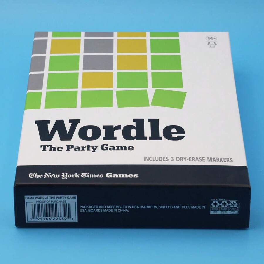 Wordle：派对游戏 - 纽约时报官方 Wordle 桌游！2-4 人，14 岁以上，是家庭游戏之夜、朋友聚会和成人社交卡牌游戏的完美之选！ - 彩色 - 查看 1