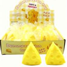 New Cute Cheese Squeeze Toy, Novelty Cheese Squeezy, Suitable As Christmas, Party Small Gift - 1PC - View 3