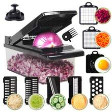 15-In-1 Multifunctional Food Processor, Onion Chopper, Vegetable Slicer, Meat Grinder, Vegetable Dicer, Vegetable Shredder With Blades, Salad Potato Carrot Dicer, Garlic Mincer - Multicolor - View 6