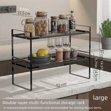 1个水槽下收纳架，适用于厨房和浴室台面及橱柜，家居收纳整理，家居饰品，储物，厨房，厨房收纳，厨房用品，房间装饰，家居装饰 - 多色 - 查看 15