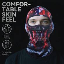 Fabulous Be Xtreme CS24-G(24-28) Skull Pattern Fashionable Cycling Face Mask - Multicolor - View 4