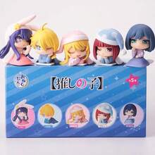 Oshi No Ko Shoulder To Shoulder Sleep Series Blind Box Figurine, Oshi No Ko B Komachi, Hoshino Ruriho, Hoshino Aqua, Hoshino Ai, Arishima Kana, Kurokawa Akane Cartoon Anime Bobblehead Figurine, Desktop, Car Decor, Otaku Gift For Friends And Family - Multicolor - View 3