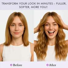 Extensiones de Cabello Sofeiyan con Clip, 4 Piezas de 40 para Mujer, Extensiones de Cabello Sintético Rizado y Grueso para Clip-in, Postizo Natural Suave con Clip – Rubio Miel con Marrón Claro - marrón cobre - Ver 8