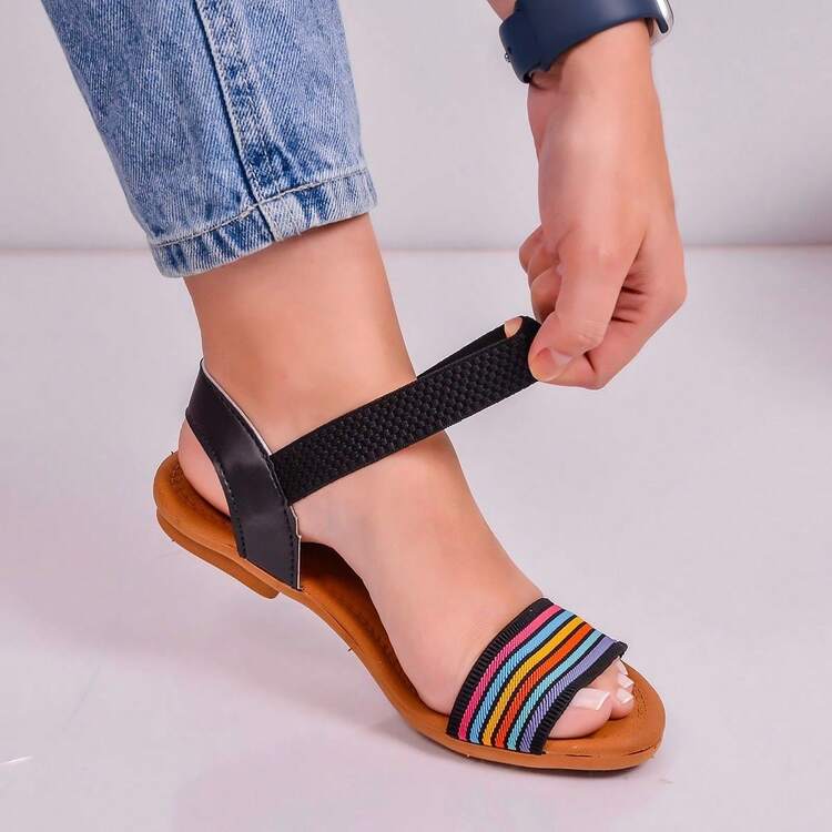 ALLEAN Flat Sandal With Elastic. - GOTAAA ĐEN - Xem 1