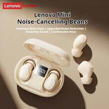 Lenovo 联想TWS蓝牙耳机，3100Ah超长续航，ENC主动降噪，IPX4级防水，迷你豆形运动耳机，适用于工作/游戏/运动/音乐，型号EA289 - 查看 2