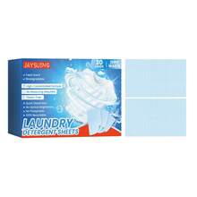 JAYSUING Laundry Detergent Sheets | High-Concentrated, Plastic-Free | No-Measure, Quick-Dissolve Formula Removes Tough Stains | Fresh Scent, 30 Loads For Home & Travel - Solid State - View 12