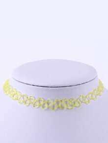 1 chiếc vòng cổ choker hình xăm đàn hồi dễ thương, vòng cổ phong cách Gothic cổ điển, quà tặng trang sức cưới cho bé gái - Nhiều màu - Xem 16
