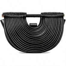 Noodle-Shaped Handbag For Women, Dumpling Style Crossbody Shoulder Bag , Gifts For Women - màu đen - Xem 2