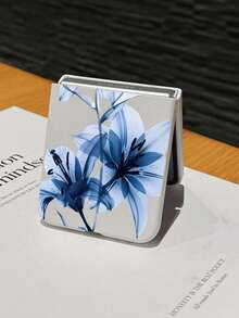 1个时尚简约亲肤PC材质可爱简约植物花卉元素折叠手机壳，可保护手机并防止跌落，适用于：三星Galaxy Zflip 3/Zflip 4/Zflip 5/Zflip 6/Zflip 7/ Find N3 Flip/ Razr 50 Ultra/ Razr 60 Ultra/ Razr 60/ Razr 50/小米MIX Flip/Galaxy Z Flip7 FE - 白色 - 查看 12