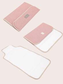 1pc Baby Waterproof Reusable Changing Pad, Soft & Foldable, Suitable For Newborns & Infants, Portable Diaper Mat For Home & Travel - Multicolor - View 7
