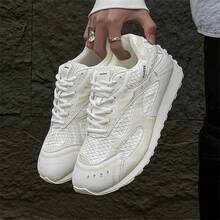 2026 Casual Men's Shoes, Running Shoes, Breathable Sports Shoes, Sneakers,  Shoes, Fashionable Korean Style, Versatile - 銀色 - 查看 3