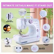 1pc Mini Portable Electric Sewing Machine, Multi-Functional Household Sewing Machine, Adjustable Speed, 12 Stitches Patterns Suitable For Parents, Beginners, Hobbyists, Lightweight And Easy To Carry, Can Be Used Indoors Or Outdoors, Battery-Operated, Includes Main Unit, Power Adapter, Instruction Manual - Multicolor - View 8