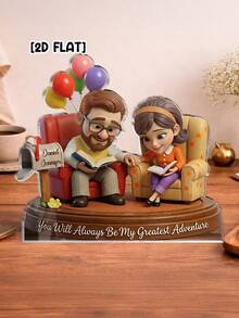 Catygift Tượng đôi khắc theo yêu cầu, quà tặng kỷ niệm ngày cưới, ngày Valentine cá nhân hóa, tượng tùy chỉnh độc đáo với tên và hình dáng theo yêu cầu. - Như được hiển thị - Xem 8