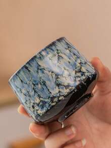 1pc 180ml Ceramic Coffee Cup With Reactive Glaze, Creative Espresso Cup, Latte Art Cup, Italian Espresso Cup, Afternoon Tea Cup, Ceramic Latte Art Cup, Latte Cup, Hanging Ear Coffee Cup For Home, Macchiato Cup, Easy To Clean, Couple Coffee Cup, Simple Breakfast Cup, Holiday Gift - Multicolor - View 11