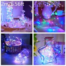 1 Stück LED-Feenlichter für Heimdekoration, batteriebetrieben, Innenraum-Dekorations-Lichterkette, Schlafzimmer-Wandvorhang-Dekoration, Party-Dekoration, Außen-Garten-Dekorationslichter - Verschiedenfarbig - Übersicht 25