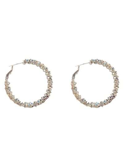 Pendientes de diamantes de imitación minimalistas, pendientes geométricos de circonita cúbica, pendientes aro exagerados, pendientes personalizados, adecuados para Eid Al-Fitr