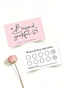 50pcs Customer Loyalty Punch Cards, Suitable For Retail Stores, Cafes, Restaurants, Hair Salons And Other Small Businesses Customer Reward Cards - Loyalty Card - View 6