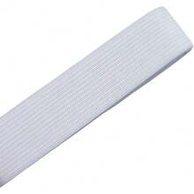 Knit Elastic Band For Sewing 1 Inch Wide 5 Yard Spool White Stretch Waistband Fabric - 1 - View 6