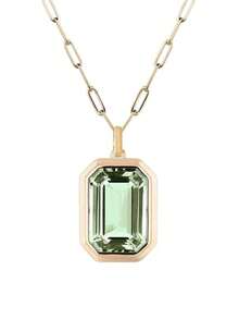 1pc Fashionable Minimalist Versatile Square Ice Candy Pendant Paperclip Chain Necklace For Women - Necklace - View 7