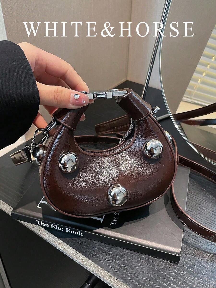 Fashion Minimalist Chic Handbag, New Solid Color Casual Tote Bag For Women