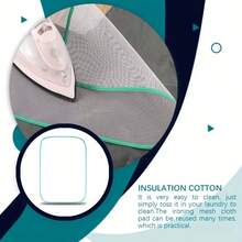 2pcs Silicone Iron Protective Cover, High Temperature Ironing Board Net Insulation Pad, Protective Clothing & Home Accessories, Anti-Stick Iron Protector Cover, Polyester Fabric, Suitable For Home And Garment Factory, Fashionable Iron Cover Material - Multicolor - View 7