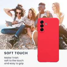 Case Compatible With Samsung Galaxy A17 4G/5G - With Raised Edges - Suitable For Wireless Charging - Matte Neon Pink, 41808662 - 寶藍色 - 查看 6