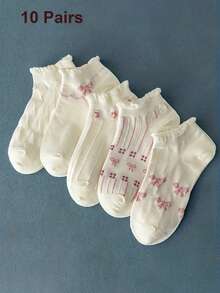 5-Pack Women's Socks For Everyday Use - Multicolor - View 13